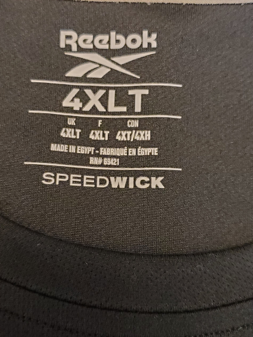 2 Reebok Men’s Speedwick Short Sleeve Tees - Black and Gray